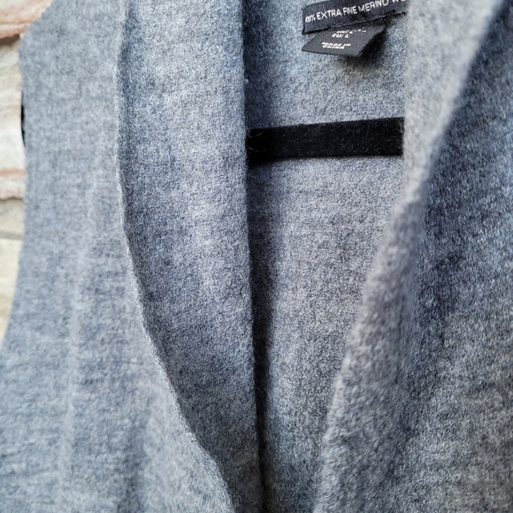 Nanette 100% Merino Wool Sleeveless Cardigan Sweater - Picture 6 of 6